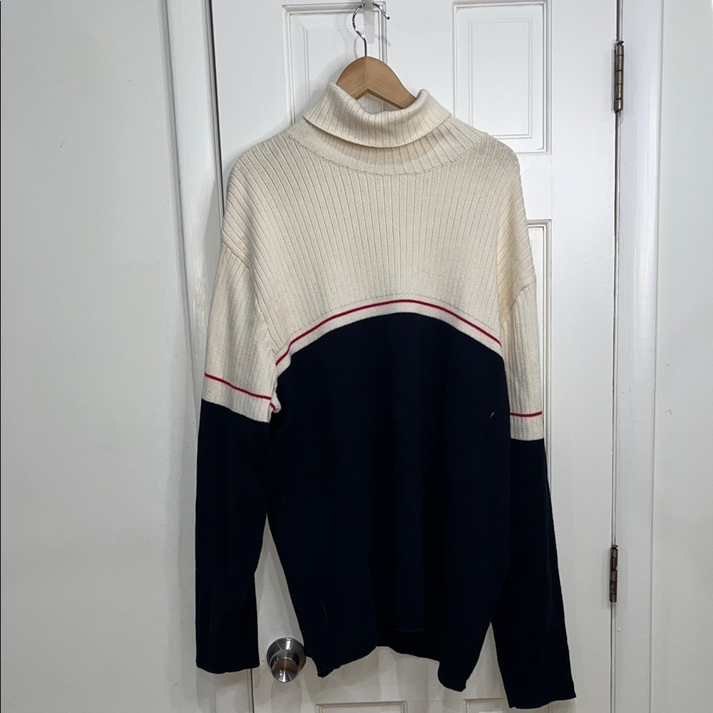 Vtg. 90s Polo Ralph Lauren Men’s Sweater USA Flag Patch XXL